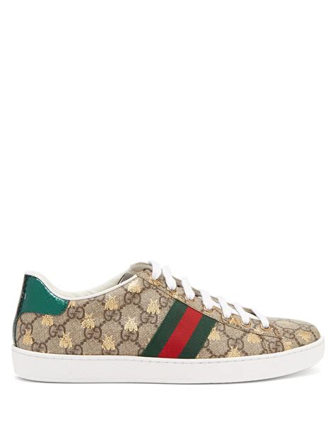 Brown Ace Gg Supreme Trainers Gucci Matchesfashion Us