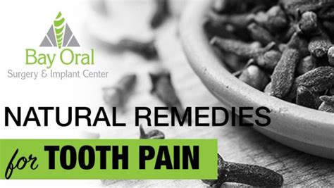 Natural Tooth Pain Relief Bay Oral Surgery And Implant Center