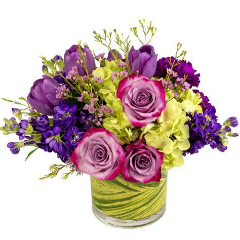 Shades Of Purple Bouquet Is Designed By Karins Florist