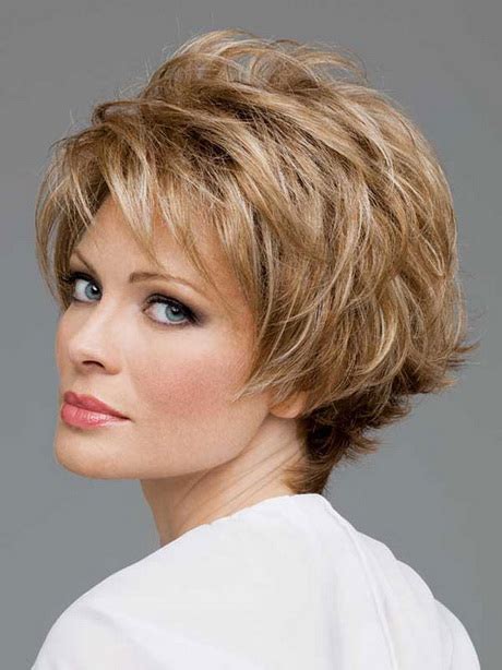 For this style in particular, hair is straightened with a lift at the roots and an accent curl is added along the front side. Short haircuts for fine straight hair