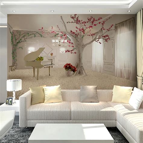 Buy Custom Any Size 3d Wall Murals Wallpaper For Living Room Modern Fashion