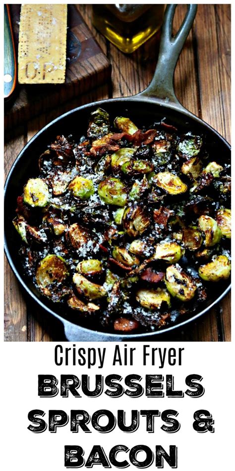 They're roasted to to make these balsamic bacon brussels sprouts, you'll need 4 key ingredients. Air Fried Brussels Sprouts with Bacon - bell' alimento