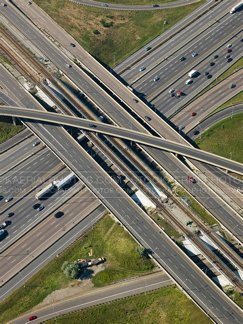Aerial Photo Highway Overpass