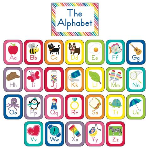 52404 Just Teach Alphabet Cards Bbs School Girl Style Alphabet Cards