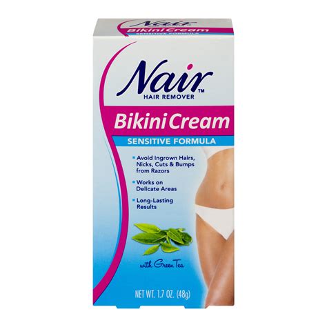 Pack Nair Hair Remover Bikini Cream With Green Tea Sensitive Formula Oz Ea Walmart Com