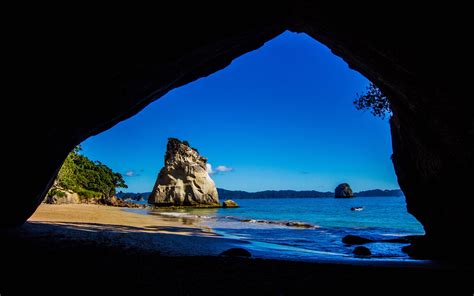 Travel To New Zealand From Cathedral Caves Look To The
