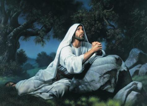 Jesus In Gethsemane Glossy Poster Picture Photo Banner Print Christ