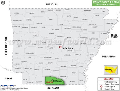 Union County Map Arkansas