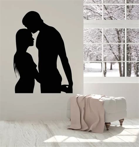 Vinyl Wall Decal Nude Couple Silhouette Love Naked Woman Man Stickers The Best Porn Website