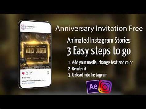 Download 749 free after effects templates to complete your videos. Anniversary Invitation Free After Effects Template - by ...