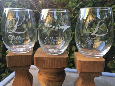 Laser Engraved Wine Glass By Campanella Creations Laser Engraving Mason Jar Wine Glass Wine
