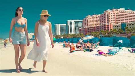 Spring Break Clearwater Beach Florida Walking Tour Travel Video Live
