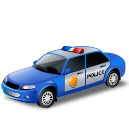 Blue Police Car Icon, PNG ClipArt Image | IconBug.com