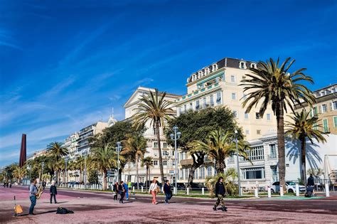 Promenade Des Anglais In Nice One Of The Most Famous Stretches Of