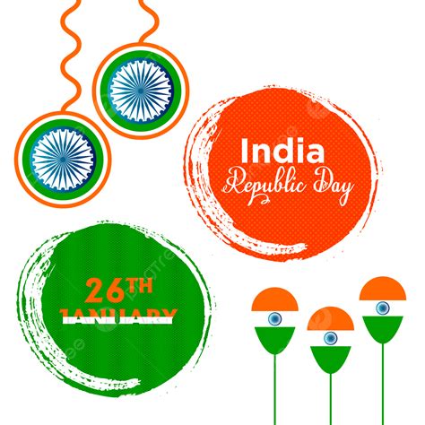 Indian Republic Day Vector Png Images 26th January Indian Republic Day