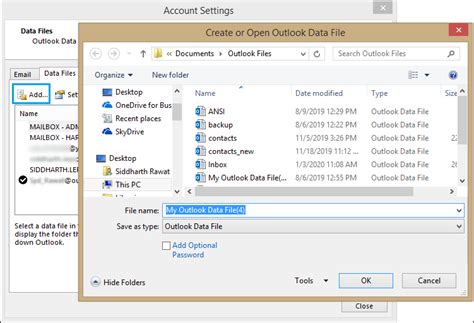 Change Default Mail Delivery Location In Outlook