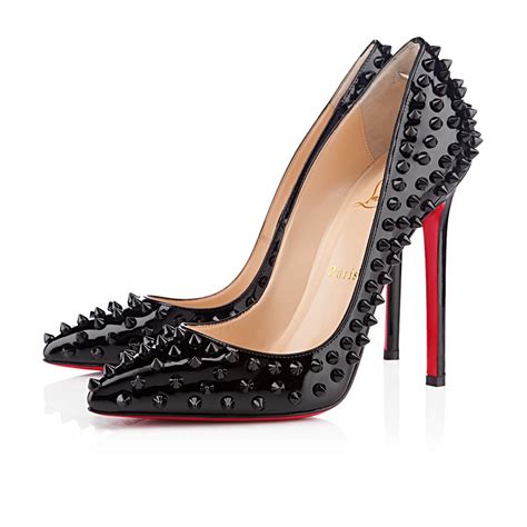 Replica Christian Louboutin Pigalle Spikes 120mm Pumps Black Cheap Fake
