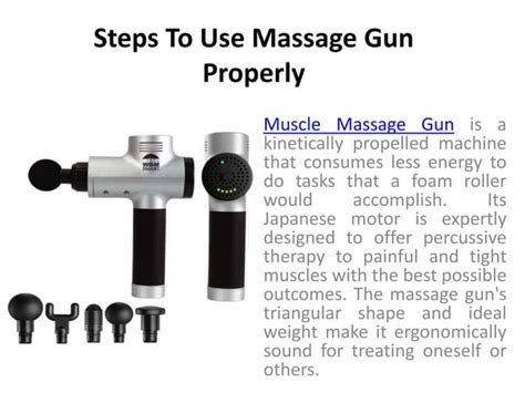 Steps To Use Massage Gun Properlypptx