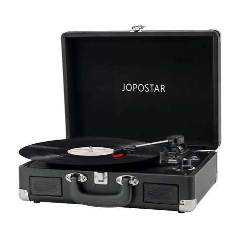 Jopostar Vintage Vinyl Record Player 3 Speed Turntable Portable