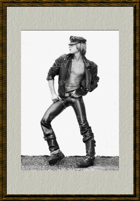 Dandy In Leather Model Vitage Photo S Male Nude Photograph Etsy