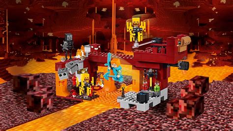 Fortaleza Del Nether Y Blaze Lego Minecraft 2020 Kit Construcción