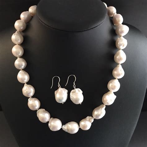Z4525 18 Baroque Pearl Necklace 12 13mm Large Baroque Pearl Necklace