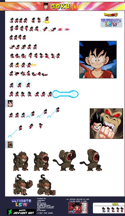 Kid Goku Ultimate Ulsw Sheet By Kaval2003 On Deviantart
