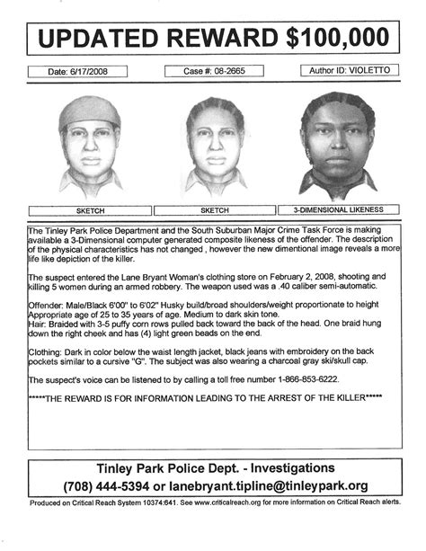 5 years ago, a male armed robber shot and killed 5 out of 6 women in a