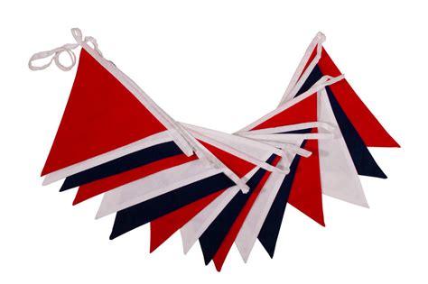 Red White And Blue Cotton Bunting By The Cotton Bunting Company