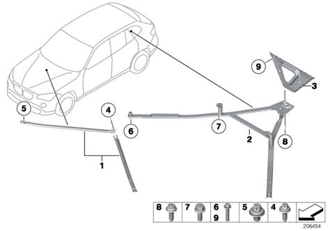 Bmw X1 Strut Rear Body Various Trim Reinforcement 51712993335