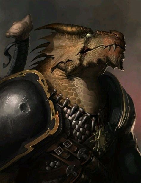 Character Art Dragonkindragonbornetc Guerrier Dragon Portraits De