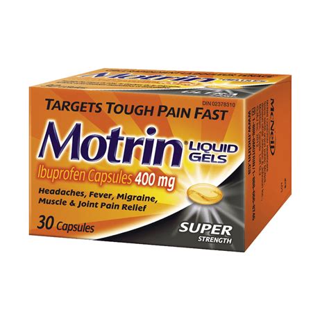 Ibuprofen Liquid Gels For Headaches Motrin®