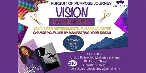 Pop Journey Vision Board Party United Fellowship Ministries In Christ Newark January 6 2024