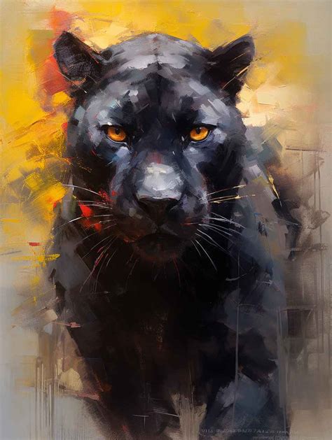 Colorful Panther Painting Prompt Library