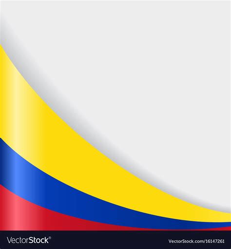 Colombian Flag Background Royalty Free Vector Image