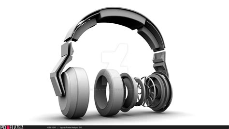 Headphones Exploded View By Pixelated Headspace On Deviantart