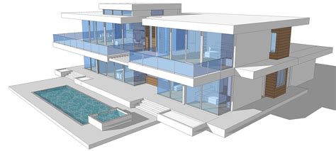 Buy Our 2 Level Modern Glass Home 3d Floor Plan Next Generation Living Homes