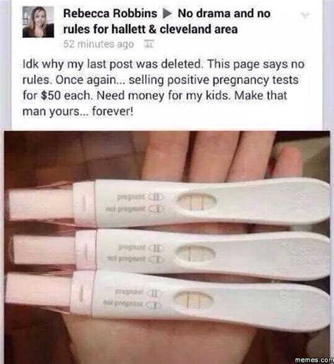 Selling Positive Pregnancy Tests