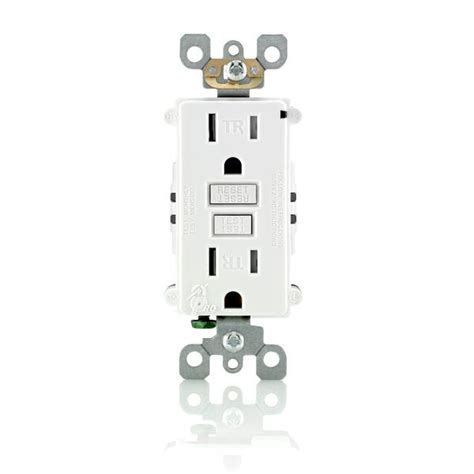 .ground fault circuit interrupter (gfci) is operating correctly.when you test the gfci using its the fault could be a hot to ground or a neutral to ground short circuit. Leviton 15A-125V White Tamper Resistant GFCI Outlet - R92 ...