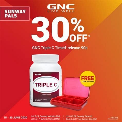 Here you can find vitamins and minerals for men, women and children, superfood and healthy food, organic. 15-30 Jun 2020: GNC Live Well 30% off Promo with Sunway ...