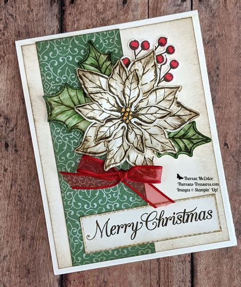 Create Stunning Christmas Cards With Poinsettia Petals Bundle