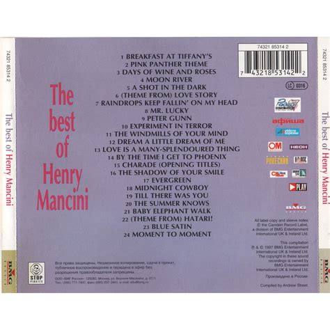 the best of henry mancini henry mancini mp3 buy full tracklist