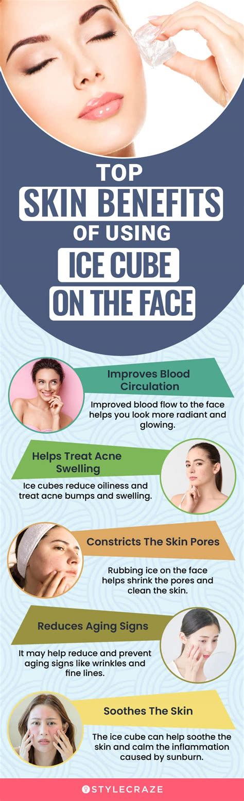 Benefits Of Rubbing An Ice Cube On Face