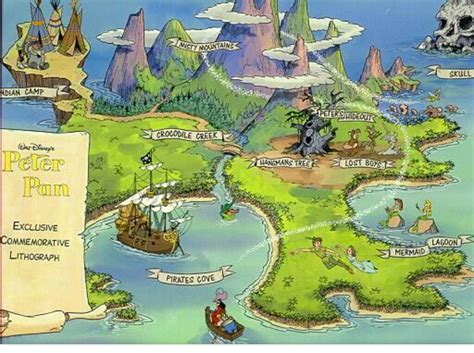 Nederland Map Treasure Maps For Kids Neverland Map Peter Pan Jr