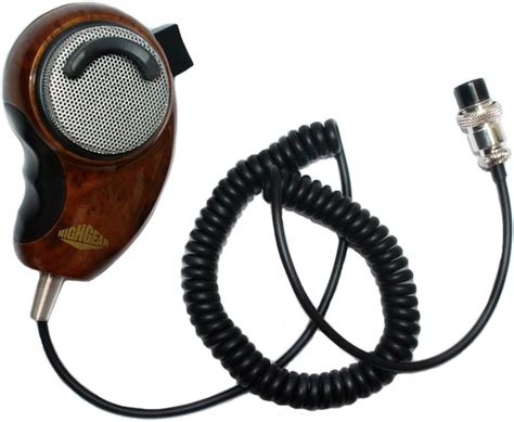 Sundely® Wood Grain Noise Cancelling Handheld Hand Shoulder Lapel Microphone Speaker For Cobra