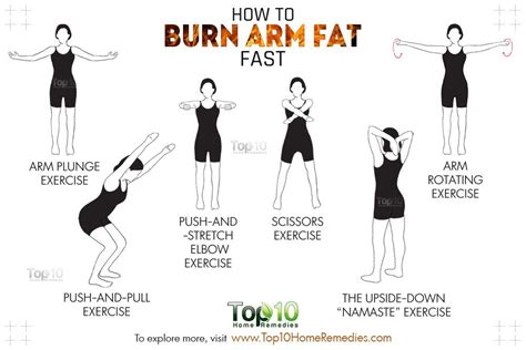 Belly fat exercises for women should include a cardiovascular workout to burn fat, as well as abdominal and strength exercises. How to Burn Arm Fat Fast | Top 10 Home Remedies