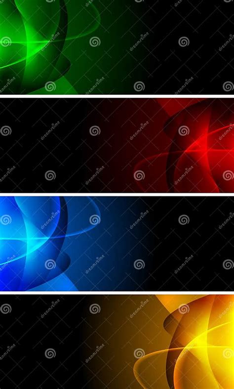 Abstract Dark Banners Stock Vector Illustration Of Light 14921009