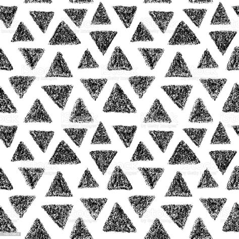Vector Black Triangles Seamless Pattern Stock Illustration Download