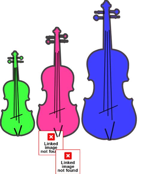 Colorful Violins2 Clip Art At Vector Clip Art Online