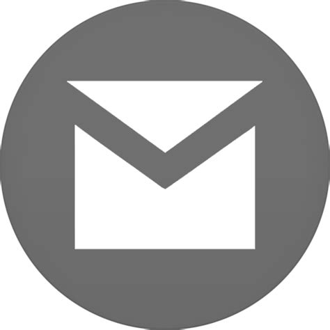 Round Gmail Logo Black And White Francine